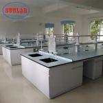 Rustproof Modular Island Benches In Laboratory Multipurpose Steel Material for sale