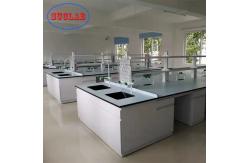 China Rustproof Modular Island Benches In Laboratory Multipurpose Steel Material supplier