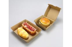 China Stackable custom burger box with ventilation holes eco-friendly and customizable packaging supplier