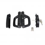 Black D Shaped Door Handles Pull Handle Lock With Key Customizable Design