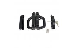 China Black D Shaped Door Handles Pull Handle Lock With Key Customizable Design supplier