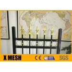 Spacing 3.75'' High Security Wrought Iron Ornamental Fences ODM for sale
