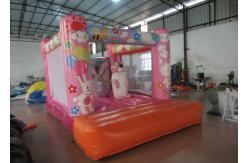China Custom Made Inflatable Small bouncer Pink inflatable rabbit Jump house on sale supplier