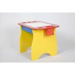 W60*D44.5*H47.5CM Children Wooden Desk With 2 Chairs