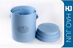 China Cylinder / Round Cardboard Flower Boxes With Lids , Matt Lamination supplier