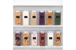 China Hot Selling Plastic Cereal Storage Jars Airtight Food Storage Container Set supplier