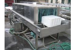 China Turnover Basket Washing Machine , Fruit And Vegetable Plastic Crate Washing Machine supplier