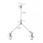 Y Shape LED Panel Light Hanging System With Lobster Hook YW-86021 for sale