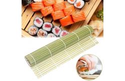 China 27*27cm Green Bamboo Sushi Rolling Mat Japanese Sushi Roller supplier