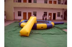 China Strong Inflatable Water Trampoline Combo With Slide , Inflatable Water Games supplier