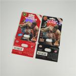 Premier ZEN Blister Pack Packaging Metallic Silver Paper Card For Male Enhancer Capsule for sale