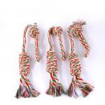 Colorful Dog Rope Toy , High Durability Rope Chew Toys For Dogs 46CM 85G for sale