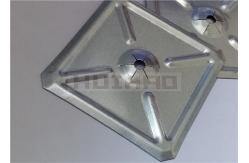 China 60x60mm Square Self Locking Washer Use To Fasten Stud Welding Insulation Pins supplier