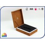 Retro Style Biodegradable Hinged Lid Gift Box For Glass Bottle for sale