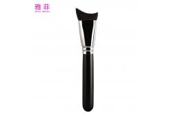 China A81 Oblique Angled Shadow Brush Single Wool Powder Blush Brush Cruelty free supplier