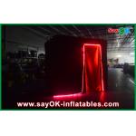 Small Photo Booth Black Photobooth Inflatable Advertising Tent Lead Free Durable for sale