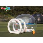 Clear Inflatable Bubble House Tent Single Tunnel Bubble House Dome Camping Hut With Blower for sale