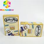 Eco-friendly custom printed white cardboard packaging box kraft paper butter chips/food cookies/gift foldable display pa for sale