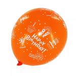 Round Shape Happy Birthday Party Latex Balloons 12inch