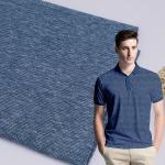 Skin Friendly Cotton Pique Fabric 21S 190gsm Wearproof Combed Stretch Texture for sale