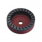 D150mm Internal Toothed Resin Wheel Bowl Shape Continuous Diamond Grinding Wheel For Glass Bevel Edging Machine for sale