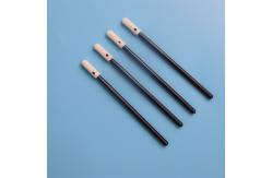 China Round Mini Head Black Handle Sponge Foam Swab 3.2mm Lint Free supplier