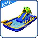Outdoor  Inflatable Water Park Slide With Swimming Pool , Inflatable Aviva Water Park for sale