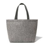 Popular Logo Printed Grey Felt Tote Bag / Personalized Grocery Tote Bags for sale