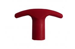 China Red Cable End Fittings Push - Pull Control Head For Engine Shut Down supplier