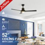 Indoor Lighting And Air Cooling Dc Motor Led Modern 6 Speeds  Abs Ceiling Fan for sale