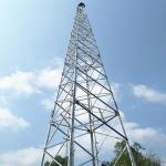 Self Supporting 4g 80m Galvanized Steel Tower Cellular Wireless Lte Antenna Base Station for sale
