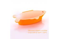 China Food Grade Silicone Cooker Collapsible Foldable Non-Stick Odorless Fish Steamer supplier