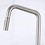 Motion Sensor SUS304 Brushed Stainless Steel Kitchen Faucet With Pulldown Spray for sale