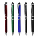 Business Office 2 in 1 Touch Screen Ballpoint Pen Stylus Pen With Laser Engraving Logo for sale