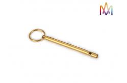 China 17g Brass Creative Whistle Custom Shaped Keychains supplier