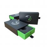 Green Paper Cardboard Stock Gift Box for Car Keychain Pull Out Drawer Custom EVA Insert for sale
