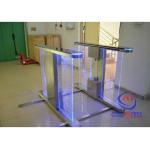 SS304 Card Dispenser Remote Control 0.2s Swing Barrier Gate for sale