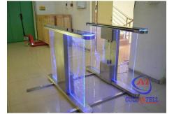 China SS304 Card Dispenser Remote Control 0.2s Swing Barrier Gate supplier