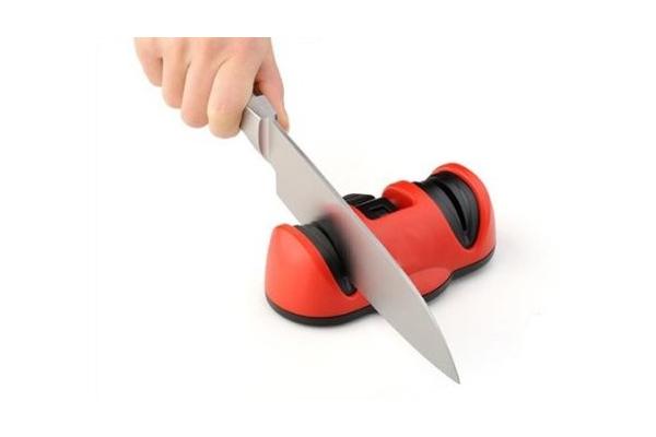 Tear Resistance Plastic Vegetable Cutter Kitchen Knife Sharpener With Suction Pad