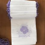 CPE white transparent Plastic Drawstring Bags For Cosmetic / Daily Necessities / Clothes for sale