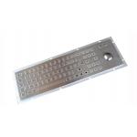 IP65 rear panel mounted metal steel keyboard with trackball and numeric keypad