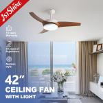 Sleek 3-Blade Ceiling Fan with Integrated LED Light Modern and Stylish Design