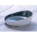 High temperature Irregular Deep Reactive Glaze Dinner Plates