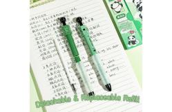 China Creative Panda Rotating Gel Pen 0.5mm ST Tips Soft Grip Neutral Pen supplier