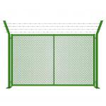 Y Shaped Post High Security Airport Metal Fencing With Razor Wire Barbed Wire for sale
