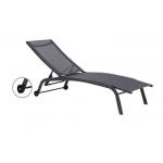 Heavy Duty Fabric Foldable Sun Lounger Adjustable Beach Lounge Chair for sale
