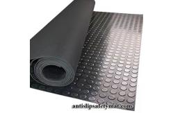 China 4 MM Thick Stud Coin Rubber Garage Floor Runner Rolls supplier