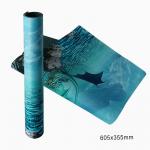 Soft Rubber Playmat Custom Printed 605x355mm Art Play Mat SGS for sale