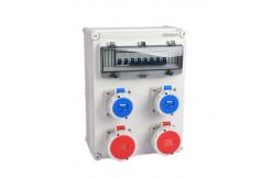 China Plastic Combination Power Socket Box 16A 230V IP44 IEC Standard supplier