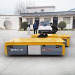 Heavy Duty Electric Trackless Mold Transfer Cart With Battery Driven for sale